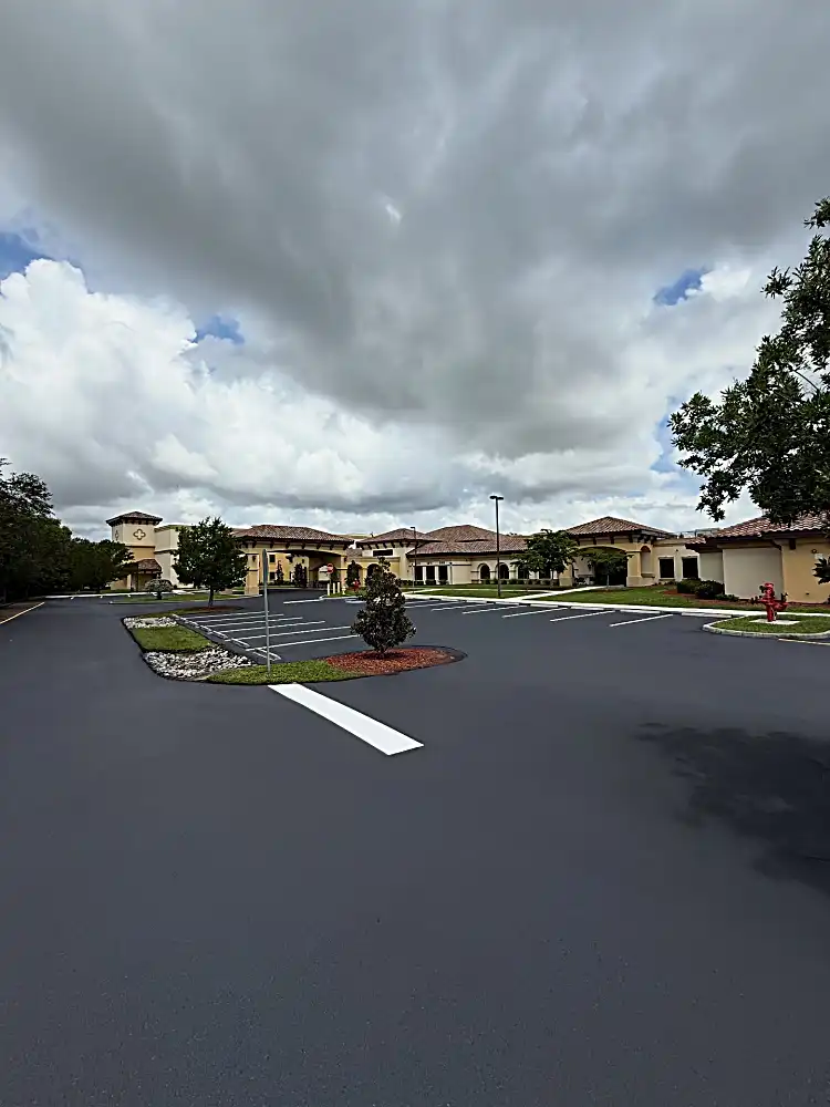 Motel complex with professional striping