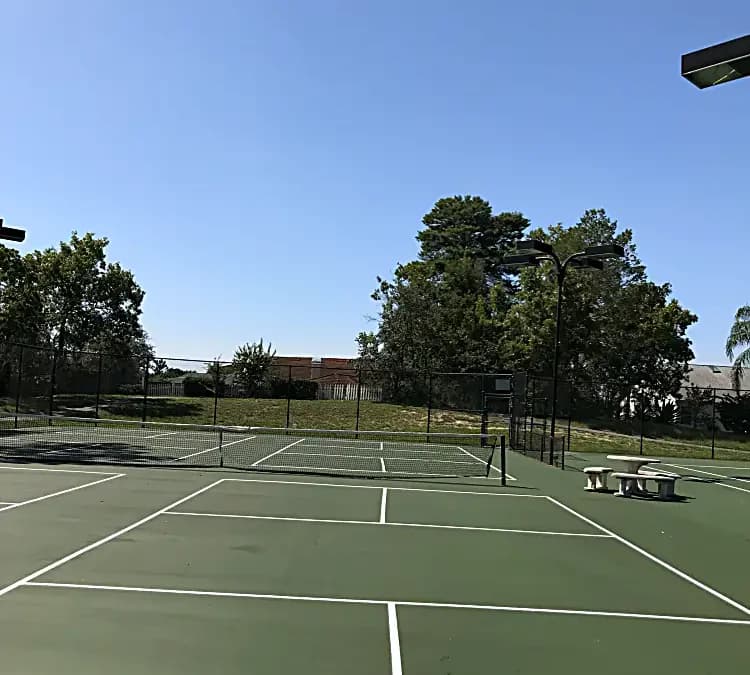 Existing outdoor tennis courts suitable for resurfacing or conversion planning