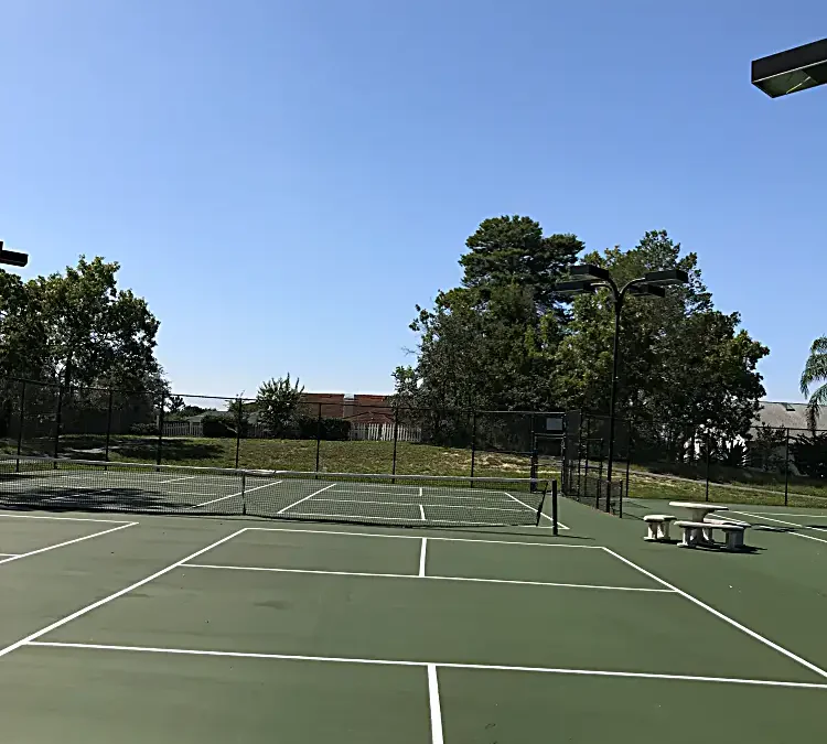 Existing outdoor tennis courts suitable for resurfacing or conversion planning
